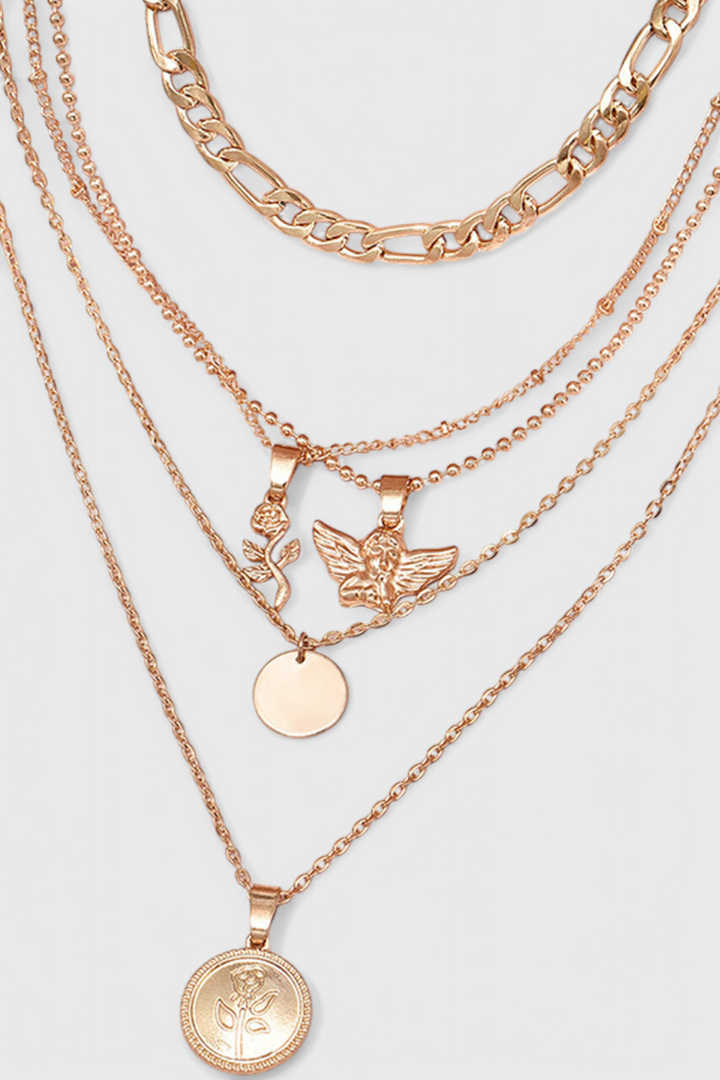 Ogrlica Capa od Ruže i Anđela